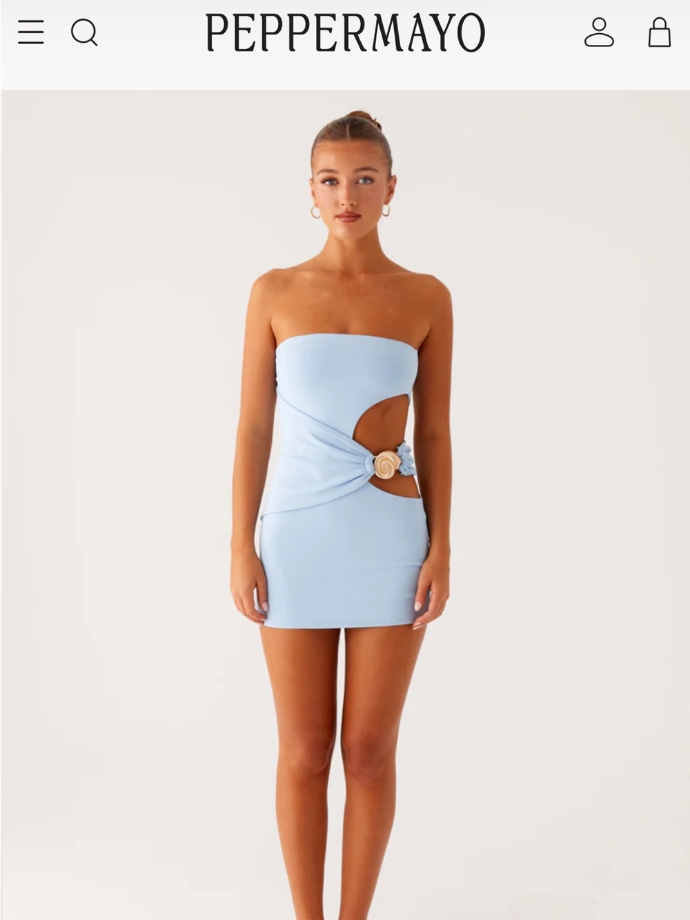 Peppermayo So Iconic Mini Dress - Blue